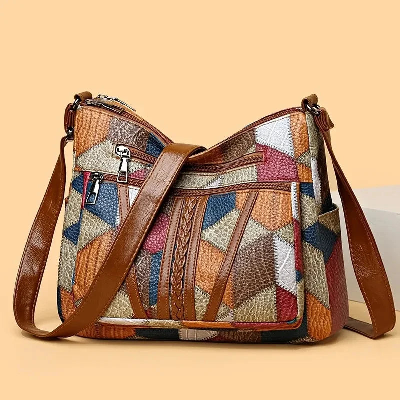 Briony Mosaic Leather Handbag