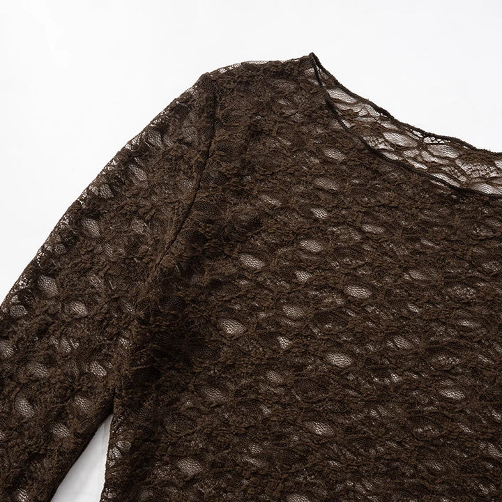 Juno Fleur Sheer Lace Top