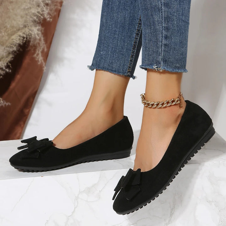 Monet Lucine Velvet Bow Loafers