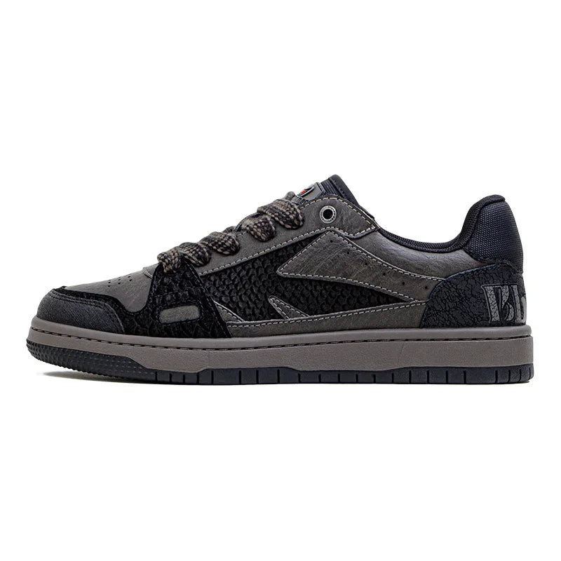 Black Mamba Snakeskin Sneakers