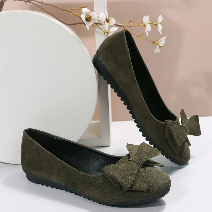 Monet Lucine Velvet Bow Loafers