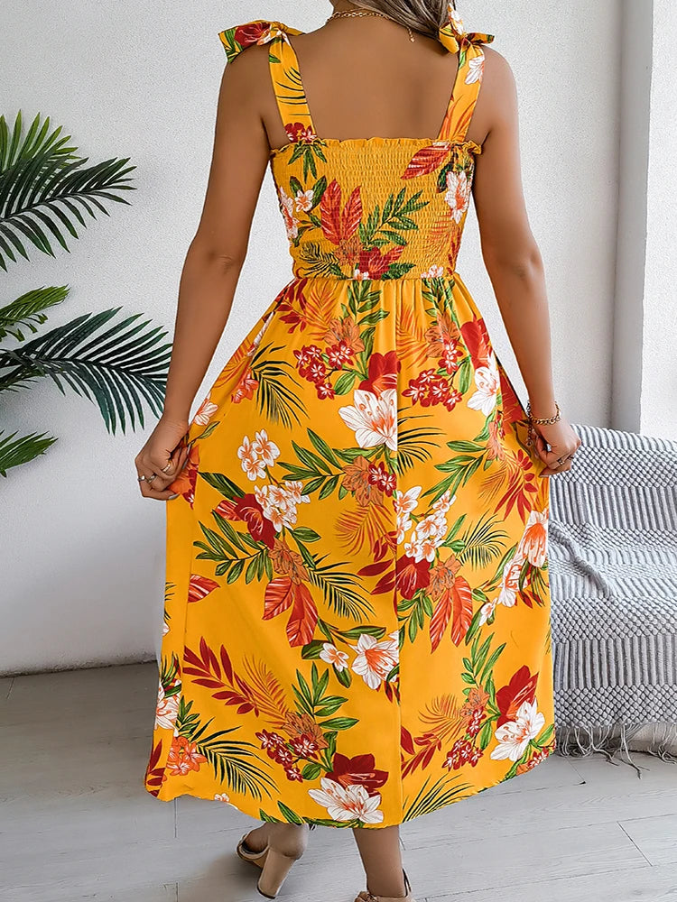 Azella Sunset Cutout Sundress
