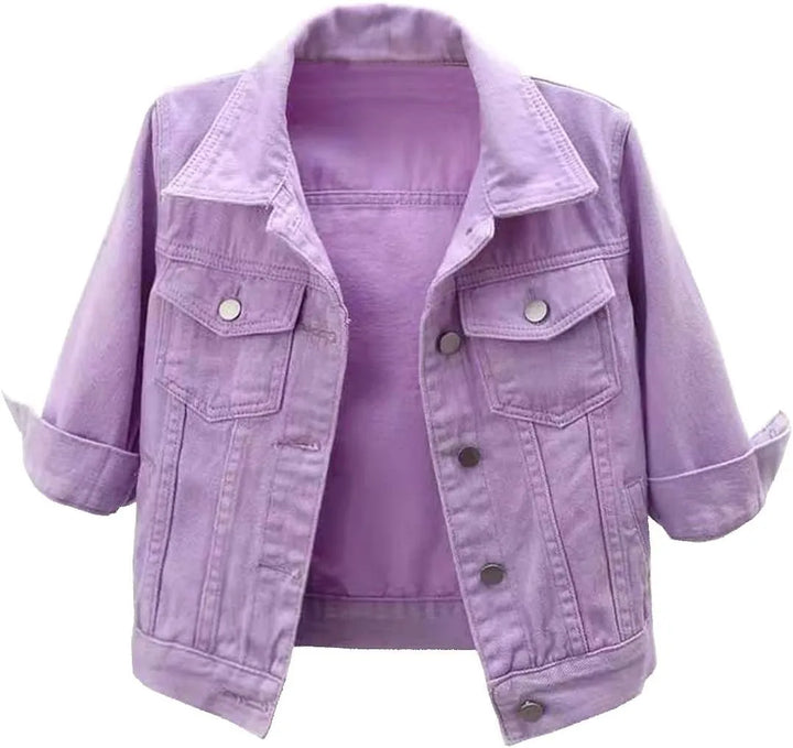 Kaela Clove Cropped Denim Jacket
