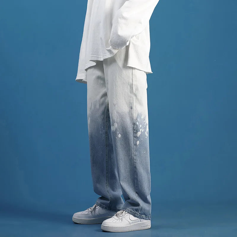 Offset Gradient Denim Jeans