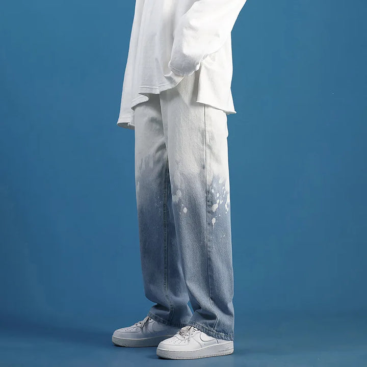 Offset Gradient Denim Jeans