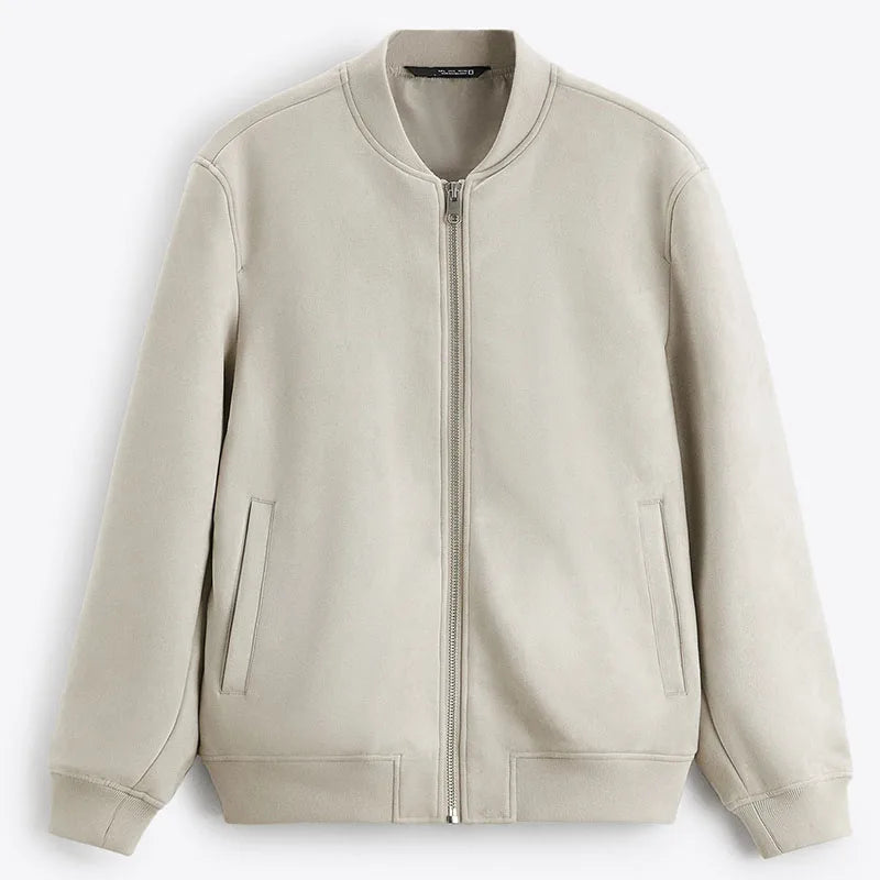 Sivorri Suede Bomber Jacket