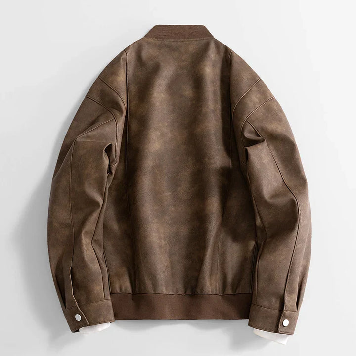 Richmond Statement Leather Bomber