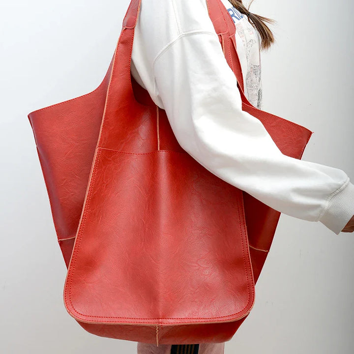 Levia Leather Carryall Tote Bag