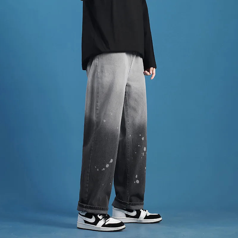Offset Gradient Denim Jeans