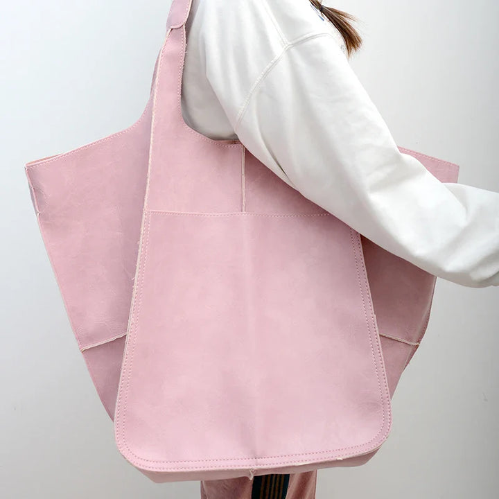 Levia Leather Carryall Tote Bag