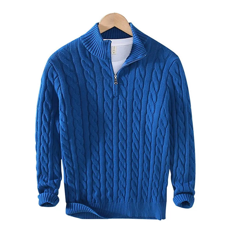 Didier 100% Cotton Cable Knit Sweater