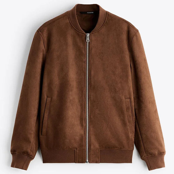 Sivorri Suede Bomber Jacket