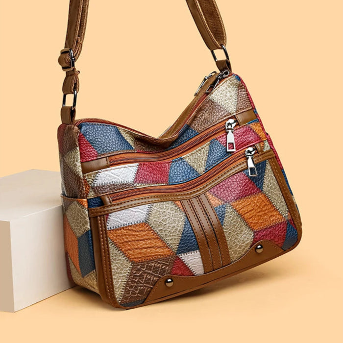 Briony Mosaic Leather Handbag