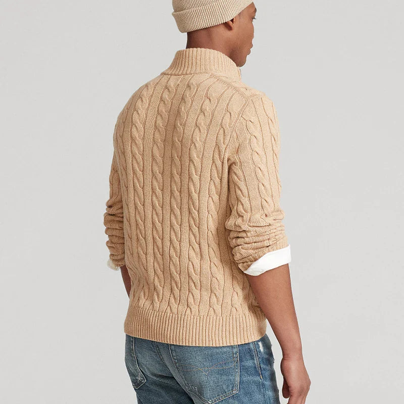 Didier 100% Cotton Cable Knit Sweater