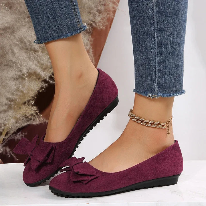 Monet Lucine Velvet Bow Loafers