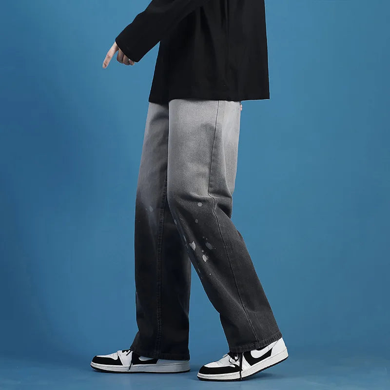 Offset Gradient Denim Jeans