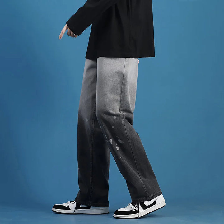 Offset Gradient Denim Jeans