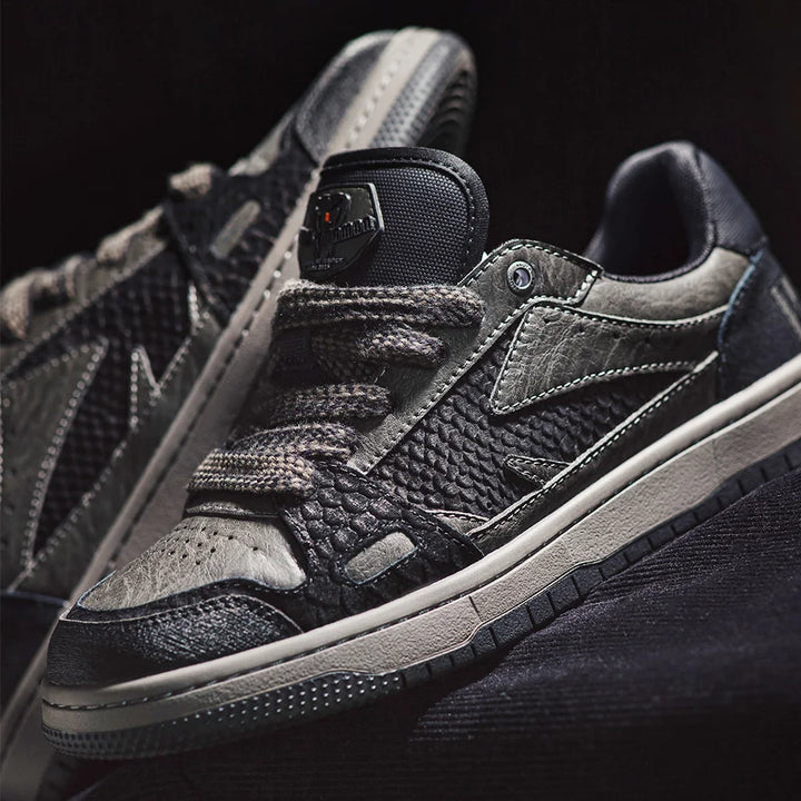 Black Mamba Snakeskin Sneakers