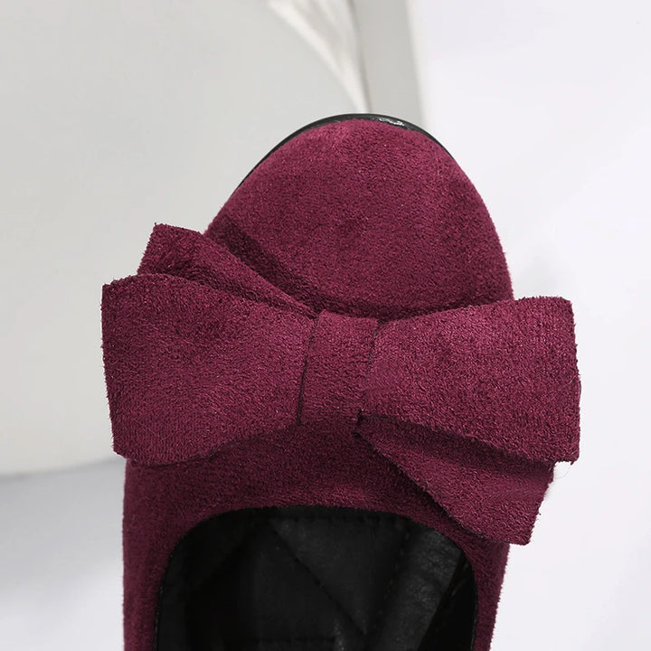 Monet Lucine Velvet Bow Loafers