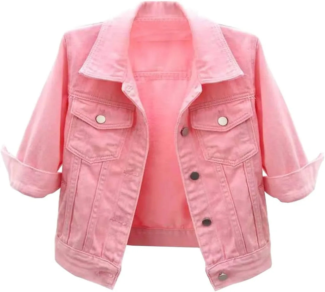 Kaela Clove Cropped Denim Jacket