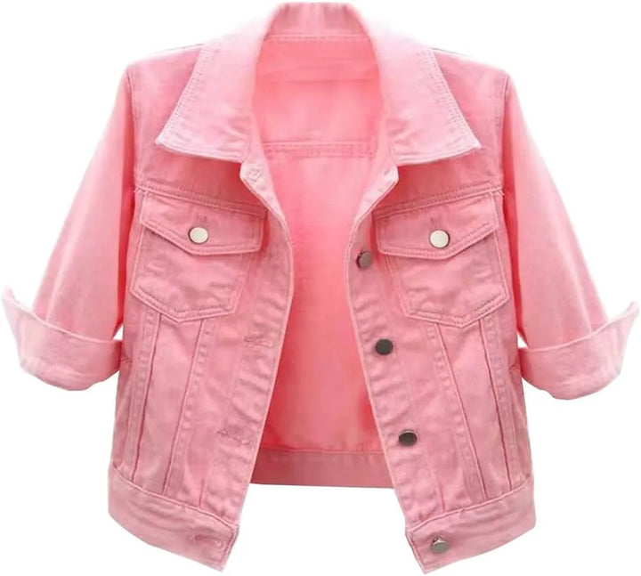 Kaela Clove Cropped Denim Jacket