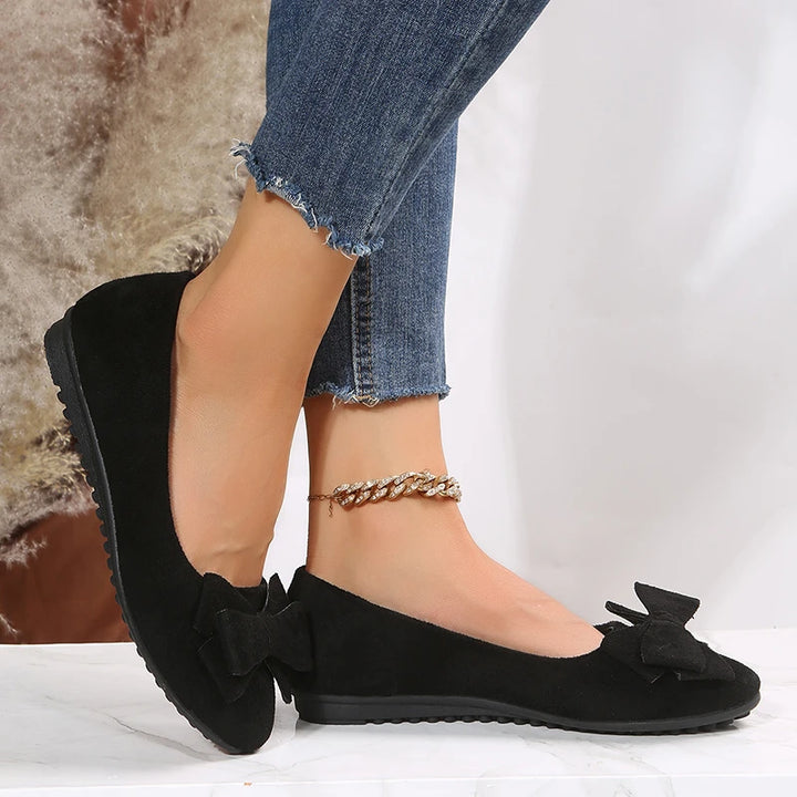 Monet Lucine Velvet Bow Loafers