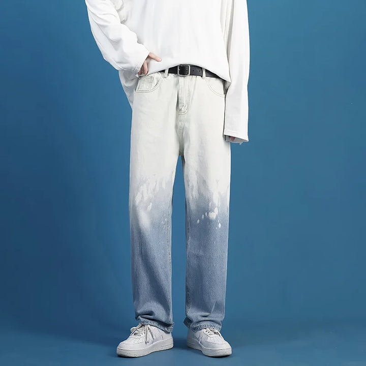 Offset Gradient Denim Jeans