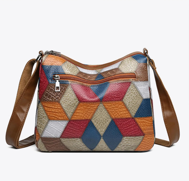 Briony Mosaic Leather Handbag