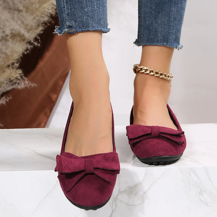 Monet Lucine Velvet Bow Loafers