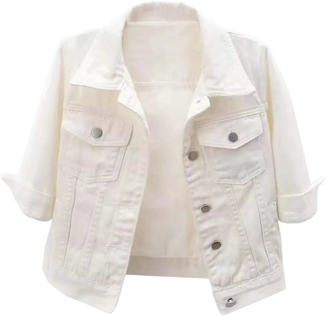 Kaela Clove Cropped Denim Jacket