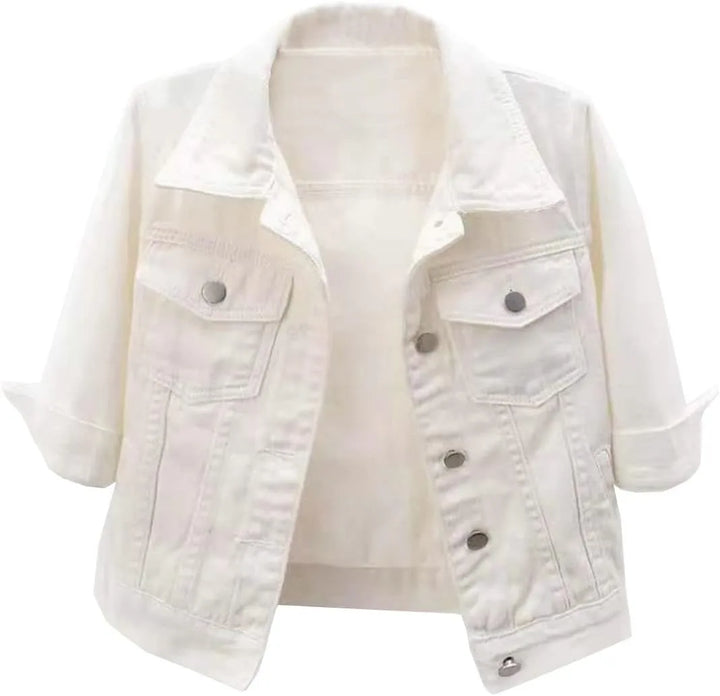 Kaela Clove Cropped Denim Jacket
