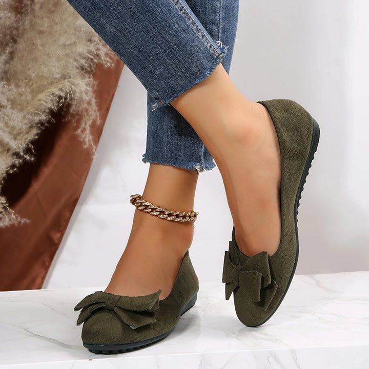 Monet Lucine Velvet Bow Loafers