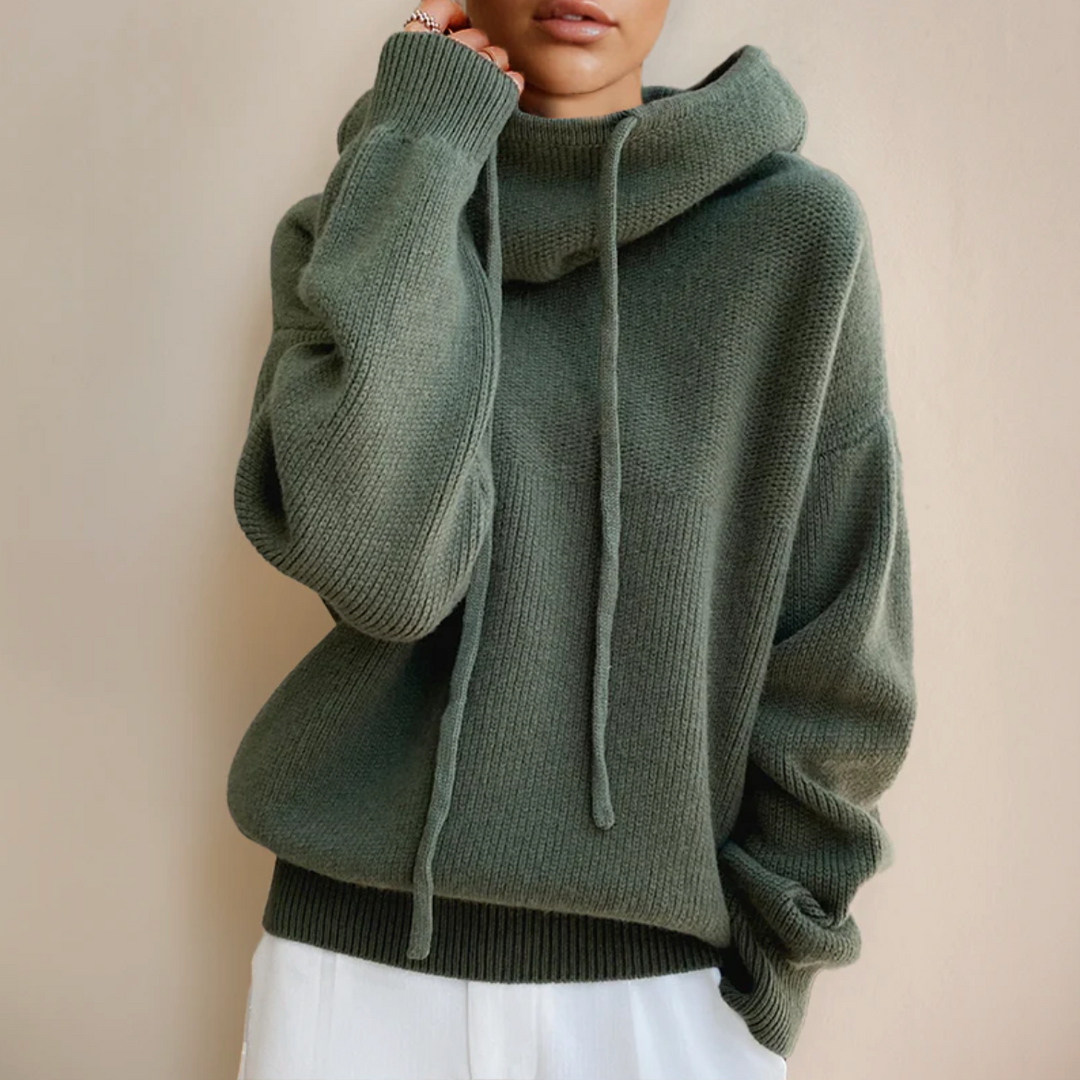 Nolani Ribbed Loose-fit Hoodie