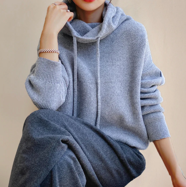 Nolani Ribbed Loose-fit Hoodie