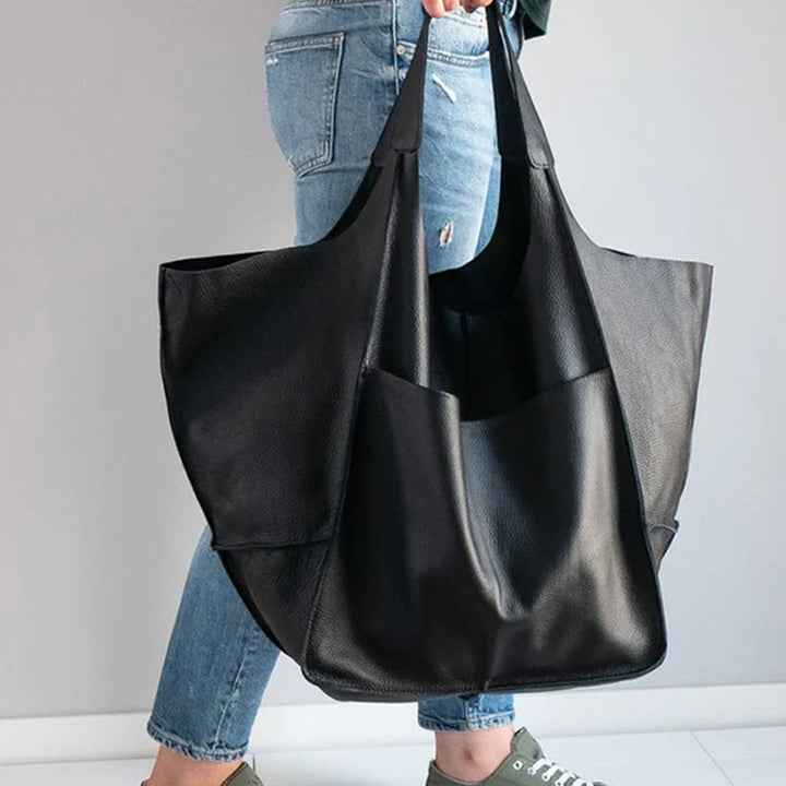 Levia Leather Carryall Tote Bag