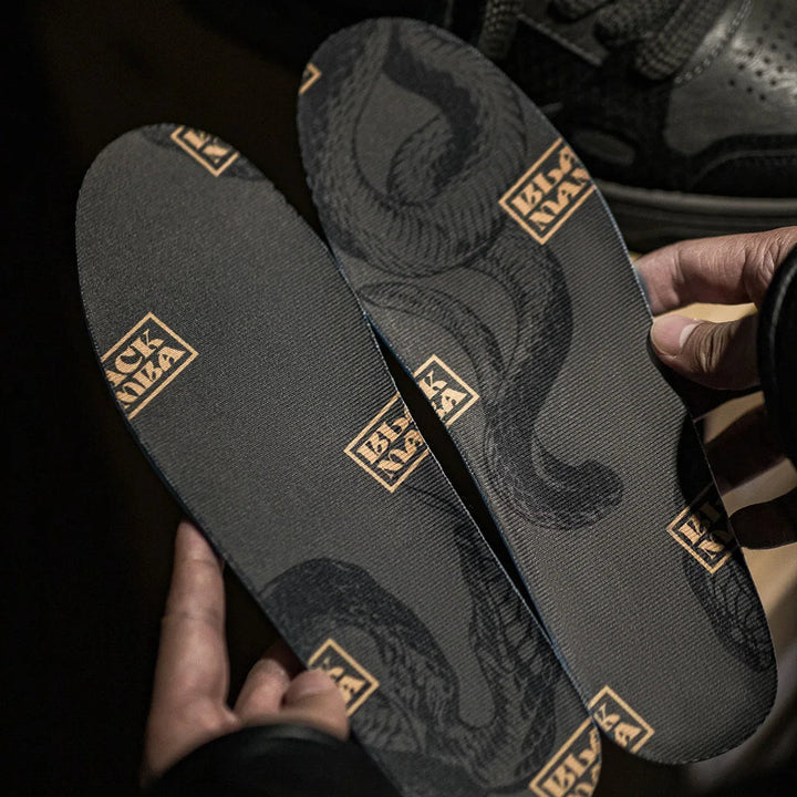 Black Mamba Snakeskin Sneakers