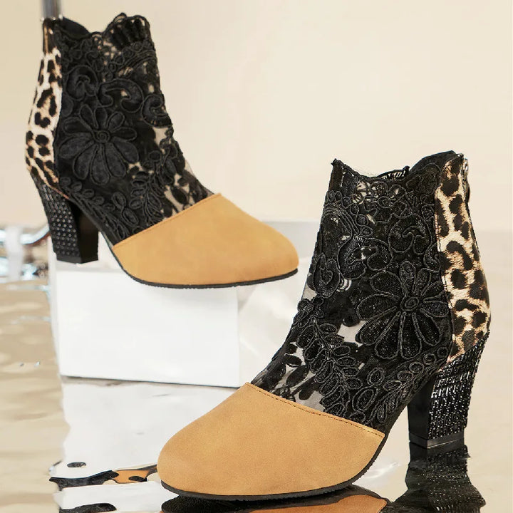 Estelle Velvet Lace High Heels