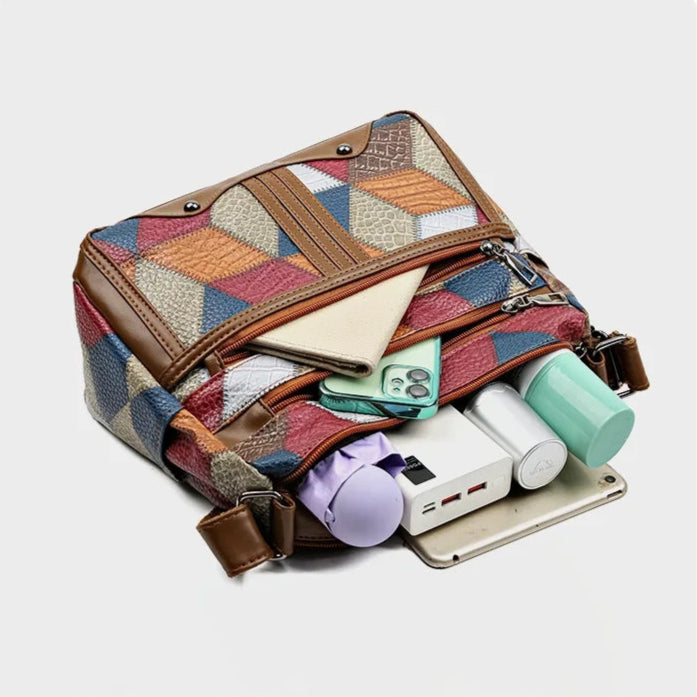 Briony Mosaic Leather Handbag