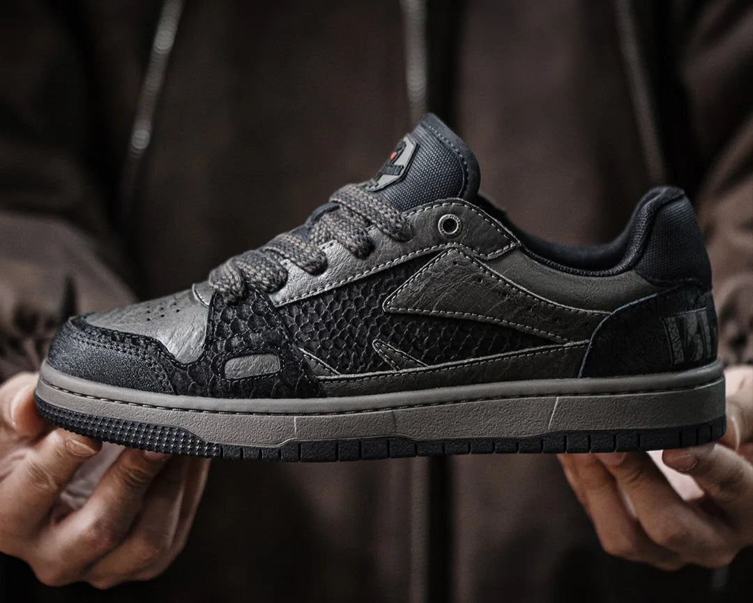 Black Mamba Snakeskin Sneakers