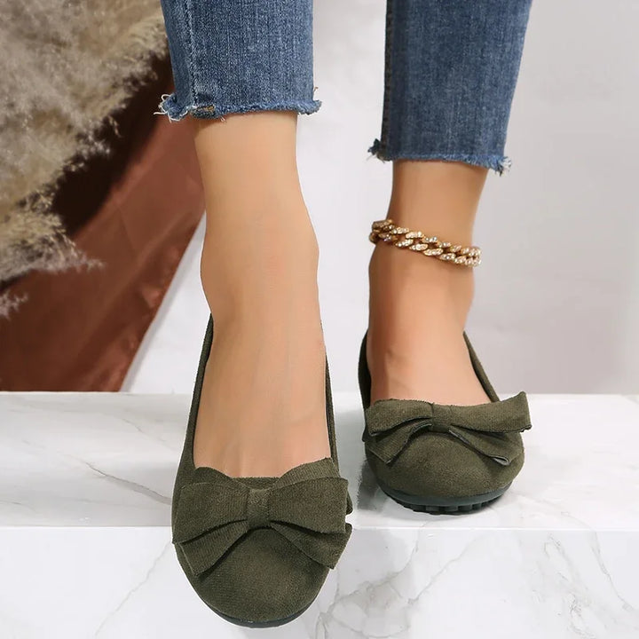 Monet Lucine Velvet Bow Loafers