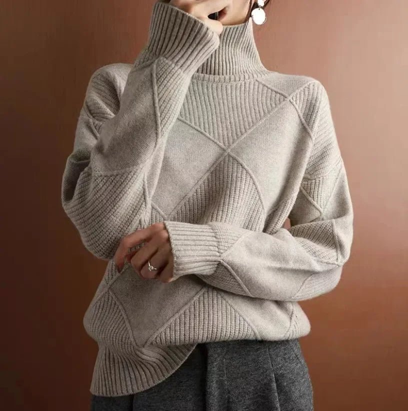 Allegra Diamond Knit Cashmere Sweater - Weston Fletcher