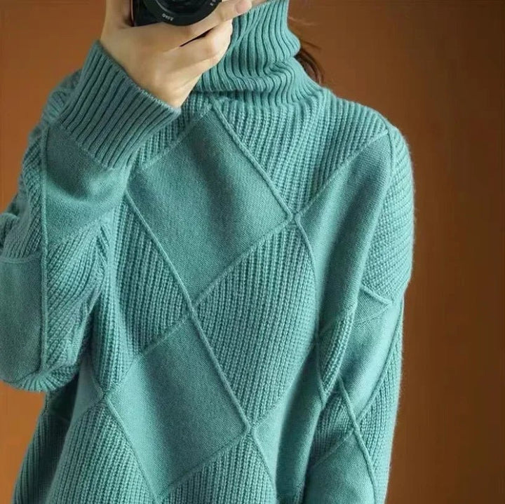 Allegra Diamond Knit Cashmere Sweater - Weston Fletcher