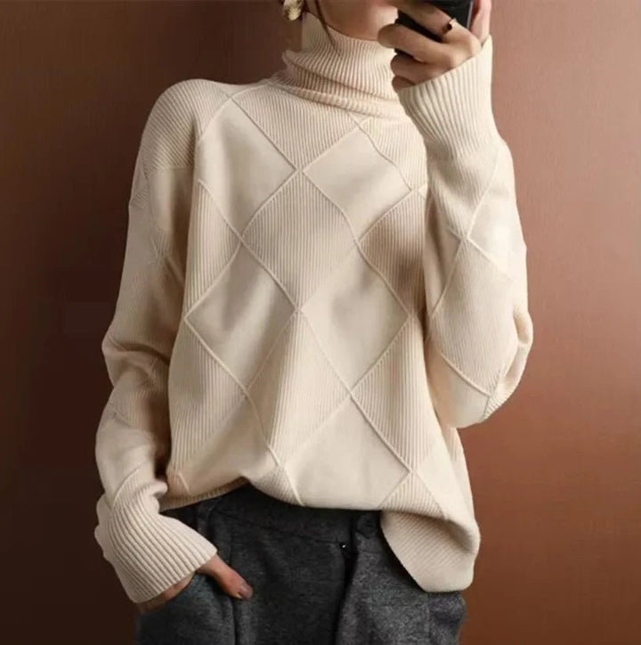 Allegra Diamond Knit Cashmere Sweater - Weston Fletcher
