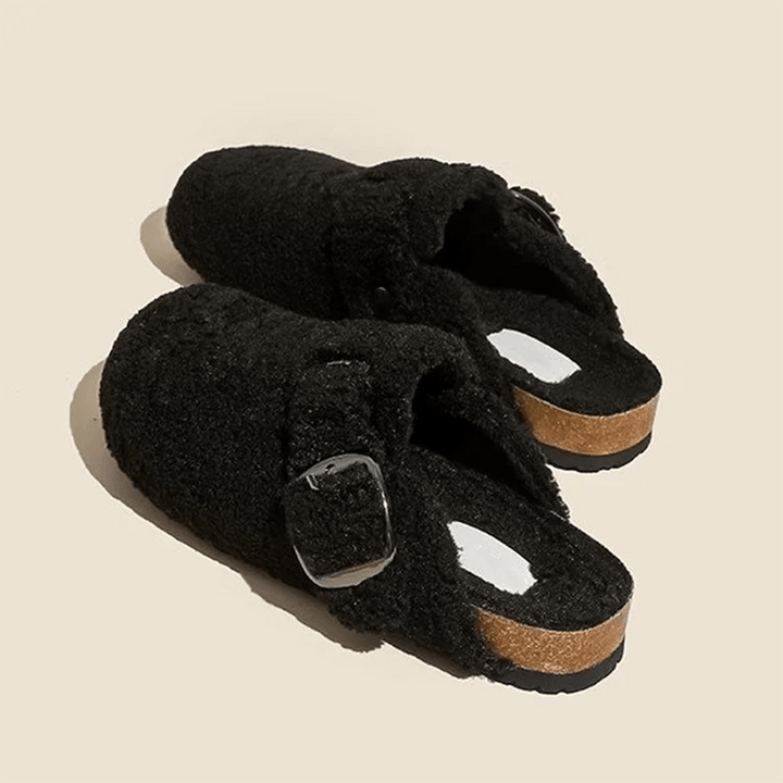 Alpa Cozy Lamb Wool Mules - Weston Fletcher