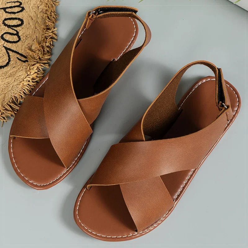 Amara Dove Flat Sandals - Weston Fletcher