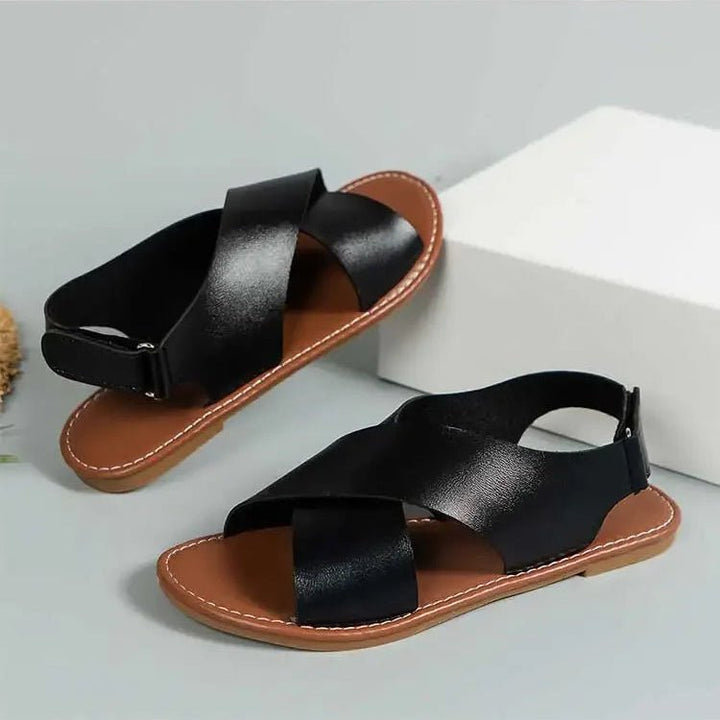 Amara Dove Flat Sandals - Weston Fletcher