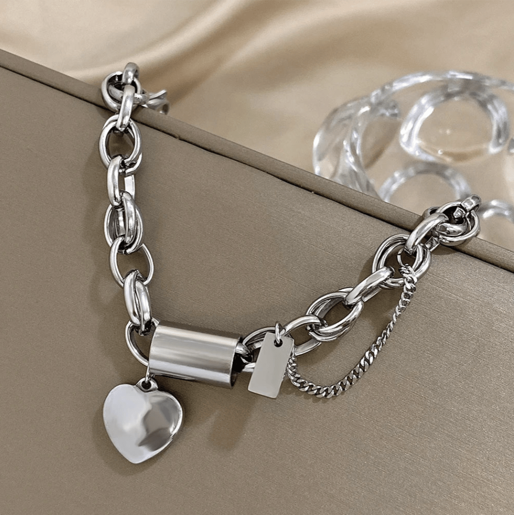 Amoura Chain Heart Bracelet - Weston Fletcher