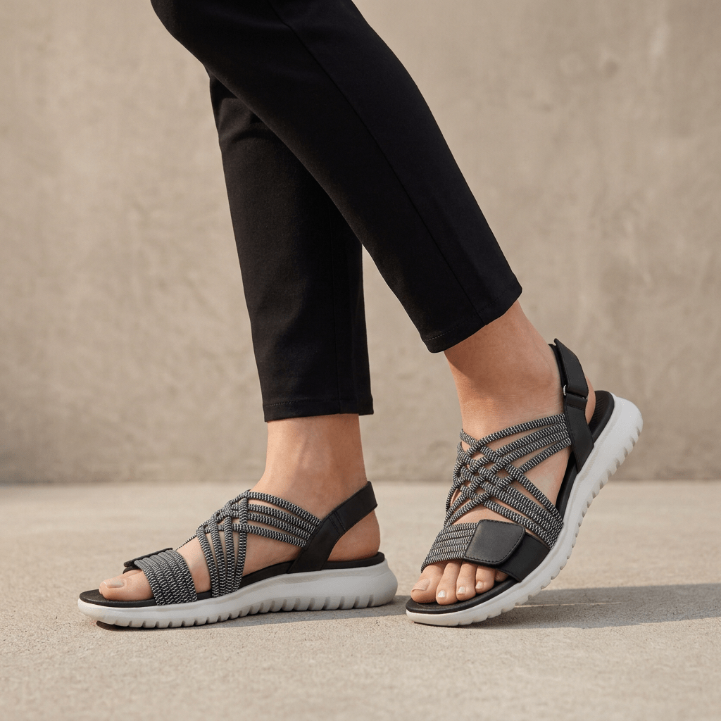 Arvienne Orthopedic Sandals with Cushioned Athletic Sole - Weston Fletcher