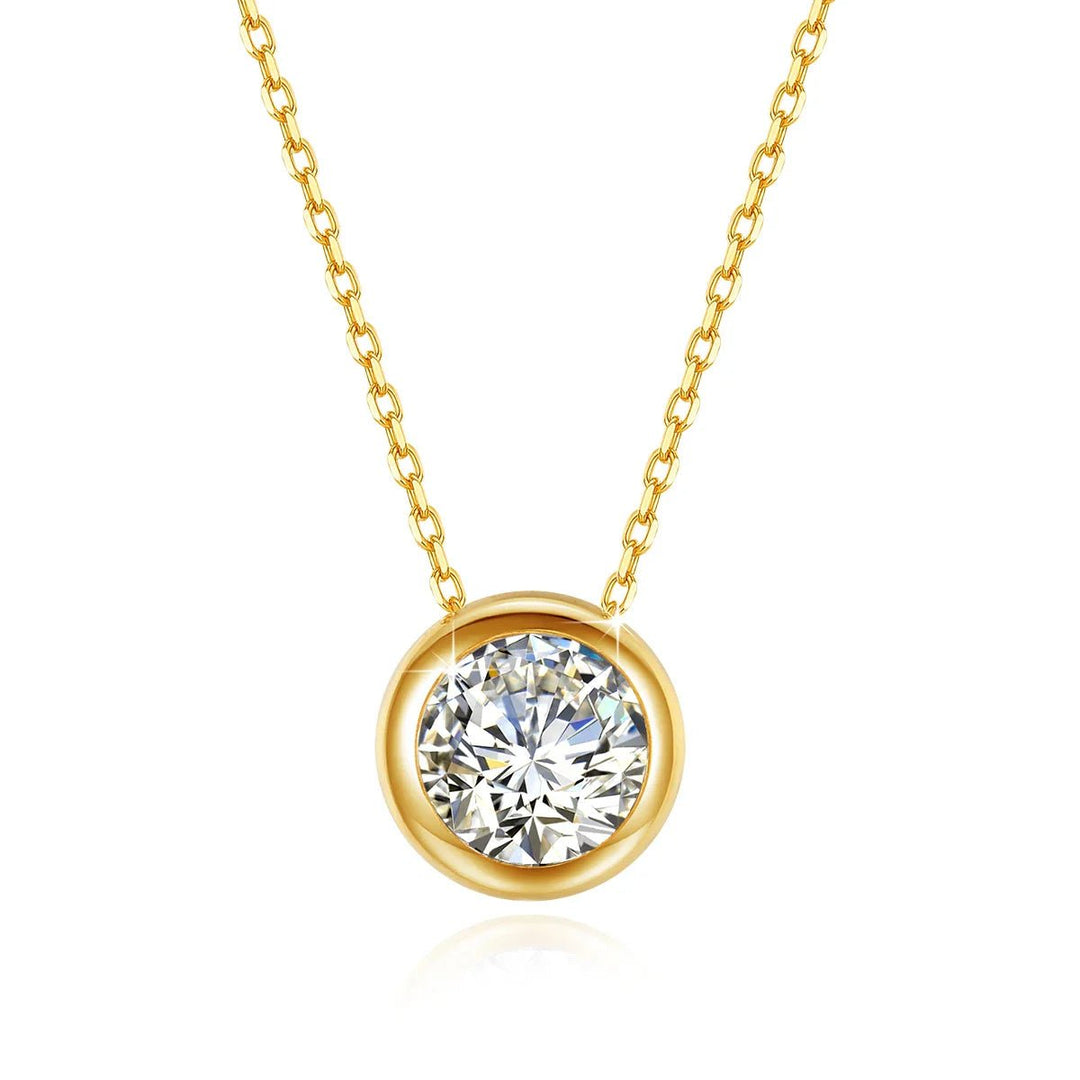 Aurora Moissanite VVS 18K Gold Necklace - Weston Fletcher