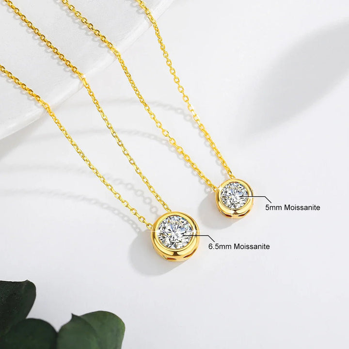 Aurora Moissanite VVS 18K Gold Necklace - Weston Fletcher
